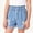 Blue, variant on LJEFF Girls Paperbag Waist Denim Shorts, Cuffed Hem Pocket Buttons High Waist Shorts for Kids Blue Size 12 Yres