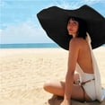 thumbnail image 6 of SikaFu Oversized Beach Straw Hats for Women Extra Large Wide Brim Beach Hat Foldable Roll up Floppy Sun Hat, 6 of 7
