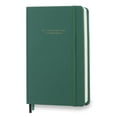 thumbnail image 3 of Minimalism Art, Premium Hard Cover Notebook Journal, X-Large Size, Master A4 8.3" x 11.4", 186 Numbered Pages, Gusseted Pocket, Ribbon Bookmark, Extra Thick Ink-Proof Paper 120gsm (Dotted, Green), 3 of 9