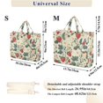 thumbnail image 2 of FORMRS Womens Corduroy Tote Bag Crossbody Shoulder Handbag with Pocket, Small Strawberry Pattern, 2 of 7