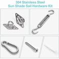 thumbnail image 3 of Garden Awning Fixing Kit, Triangle & Square, Rectangular, Heavy Duty Stainless Steel Shade Sail Fixing Accessories, 3 of 5