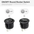 5Set Mini Round On/Off Rocker Switch Spst Push Button Switch 20Mm With