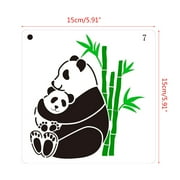 16 Pcs for Creative PET Painting Stencil Reusable Hollow-out Wild Drawing Template Set for Dra