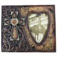 thumbnail image 1 of Urbalabs Cowboy Antique Heart & Cross Western Decor Picture Frame 4 x 6 Country Gifts Farmhouse Picture Frames Photo Frame Wall Hanging or Standing 4x6 Elaborate Picture Frame Picture Box, 1 of 7