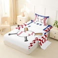 thumbnail image 2 of Erosebridal Blue Ice Cream Twin Sheet Sets,Baseball Ball Games Theme Bedding For Kids Boys 3-Piece, 2 of 6