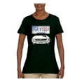 thumbnail image 2 of Wild Bobby, Ford Mustang Country USA 1964 Vintage American License Plate, Cars and Trucks, Women Graphic Tee, Forest Green, Medium, 2 of 4