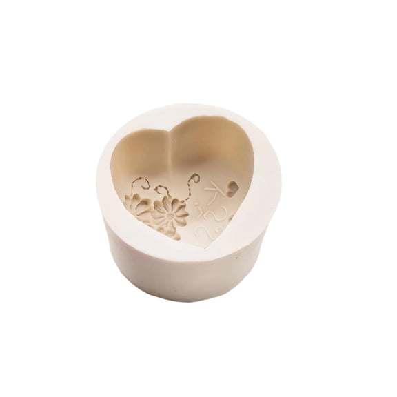 Valentines Day Decorations - Heart Shaped Silicone Mold for Candle Making Soap Mold Cake Mold Resin Mold DIY Craft Mold Valentine's Day Baking Mold Chocolate Mold Wax Melt Mold Heart Shape Molds A