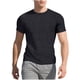 thumbnail image 2 of Blusas y camisas de manga corta y cuello redondo para hombre, estilo casual, de color liso, transpirables, de poliéster, para fitness, de manga larga y cuello redondo., 2 of 9