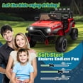 thumbnail image 6 of Okybaby 24V Kids Ride on Truck Car with Parents Remote,400W Motor, Electric Power Ride on Toy Car with High Chassis, Four-wheel Suspension, LED Light,USB,Bluetooth,MP3 for Kids Aged 3+,Red, 6 of 7