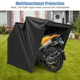 thumbnail image 4 of Costway 11.2' x 4.5' x 6.3' Waterproof Motorbike Storage Tent Outdoor Motorcycle Shelter, 4 of 11