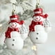 thumbnail image 4 of pstuiky Adornos navideños de muñeco de nieve, colgante pequeño para árbol de Navidad, cabaña de Papá Noel, decoración colgante, suministros de decoración, 4 of 6