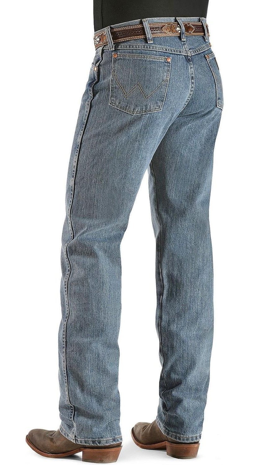 wrangler men's cowboy cut original fit jean, rough stone, 33x32 -  