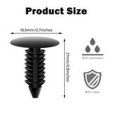 100 Pcs Interior Door Panel Clips Universal Car Retainer Clips 7.5mm ...