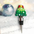 thumbnail image 5 of Christmas Wine Stopper, Wine Bottle Stopper, Christmas Tree Resin Wine Bottle Stopper for Holiday Party Dinner Decoration, Reusable PVC Material, 11cm Size, Vacuum Seal Wine Preserver, 5 of 7
