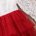 thumbnail image 4 of Enfants Bébé Filles Backless Dentelle Fleur Robe Parti Bal Demoiselle d'Honneur Parti Robes de Concours, 4 of 5