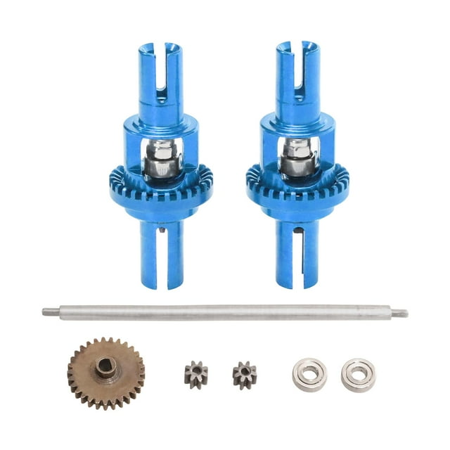 Reemplazo de diferencial de coche RC 1:28 Reemplazo de accesorio de coche RC de metal Actualización azul
