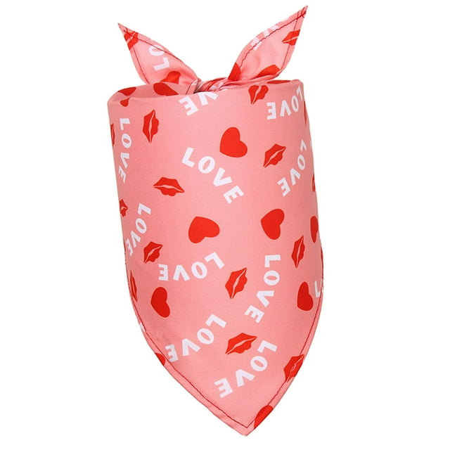 Baberos triangulares para perros, lindo paño para eructar para perros, regalo de cumpleaños, gatos, día de San Valentín Yuyangstore Cuello de pañuelo
