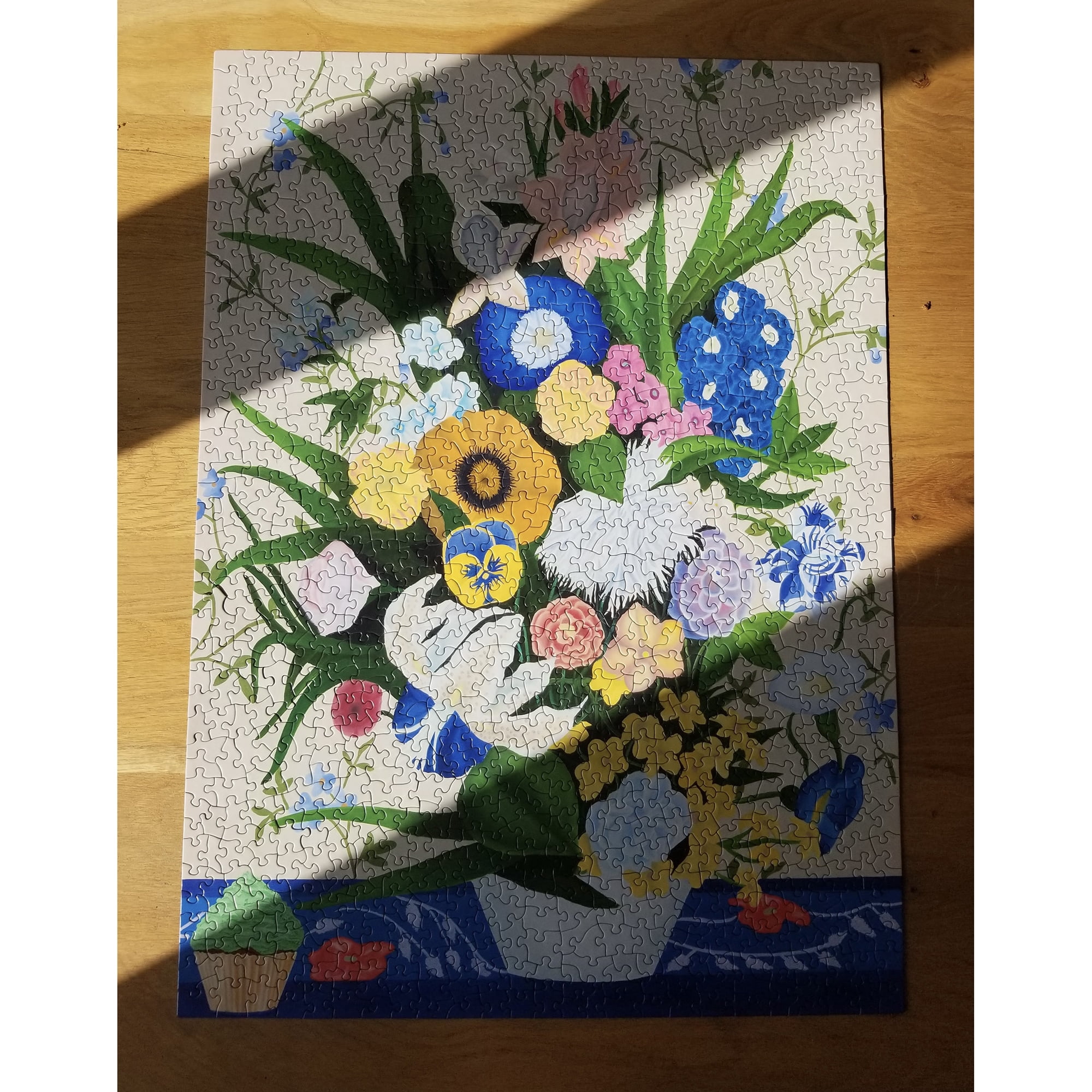 Kinstler: Bouquet with Cupcake (Dessert) 1000 Piece Jigsaw Puzzle for Adults