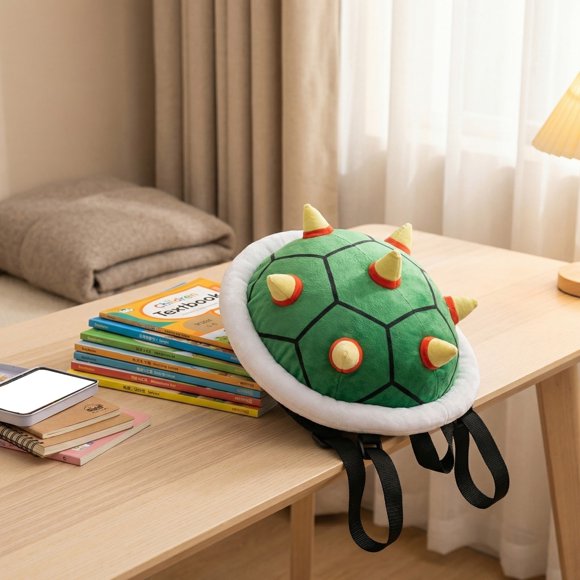 Turtle Shell Backpack Cute Turtle Plush Backpack, 12" Soft Turtle Shell Halloween Accessories, Best Gifts College Laptop Backpack
