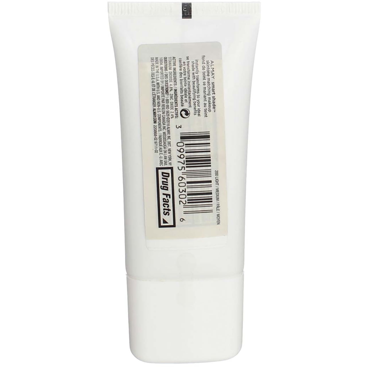 Almay Smart Shade Skin Tone Matching Makeup, Light/Medium [200] 1 oz (Pack of 3)