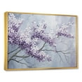 thumbnail image 2 of Designart "Dreamscape Of Beautiful Lilacs IV" Lilacs Floater Framed Canvas Wall Art, 2 of 5