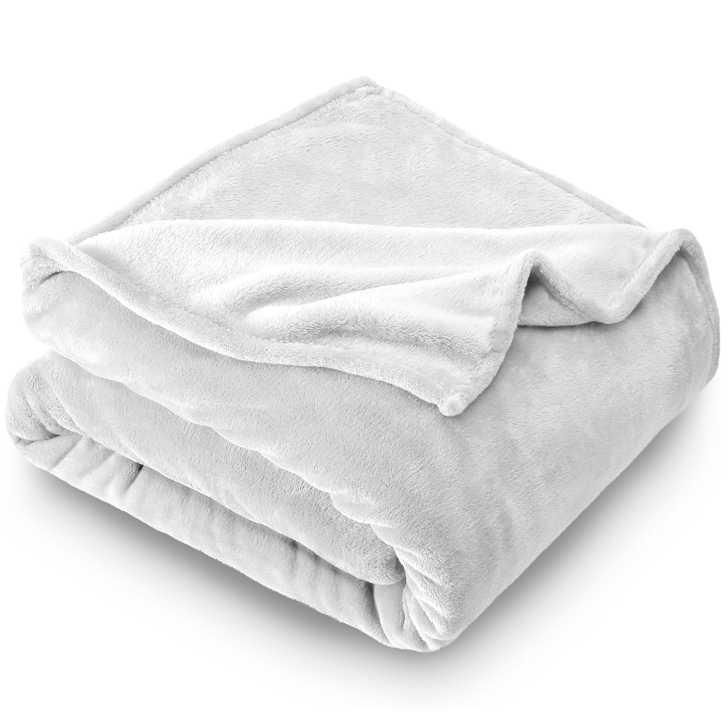Bare Home Microplush Fleece Blanket Twin/Twin XL, Light Pink Ultra-Soft Twin/Twin Extra Long Blanket Cozy Lightweight Soft Blanket Luxurious Fuzzy Warm Blanket 