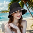 thumbnail image 1 of LinYooLi The New Foldable Solar Hat Female Sunscreen Summer Version Of The Versatile Bow Hood, Big Hat, Fisherman Hat, 1 of 9