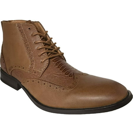 AMERICAN SHOE FACTORY Exotic Look Leather Lined Wingtip Chukka,