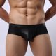 thumbnail image 3 of Bóxers para Hombre, Ropa Interior Calzoncillo de Nylon + Spandex Elástico y Suave, Corte Único, Comodidad , Negro, M Sunnimix para hombre de la ropa interior, 3 of 8