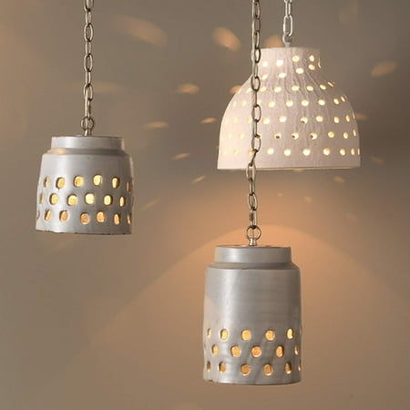 

Alden Décor Cambria Ceramic 1-Light Pendant Regular - Grey