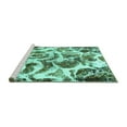 thumbnail image 2 of Ahgly Company Machine Washable Indoor Rectangle Abstract Turquoise Blue Modern Area Rugs, 8' x 10', 2 of 4