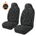 thumbnail image 4 of Uorisanigo Car Seat Cover, Soft Gray Leopard Print Car Seat Covers, Universal Fit for Most Vehicles, Car Accessories, Summer Cool & Winter Warm, Easy Installation, 2 Pieces, 4 of 7