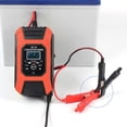 thumbnail image 2 of Cargador de batería automático Cargador de batería de plomo-ácido de 7 etapas de carga para AGM LiFePo4 Ehuebsd Accesorios para autos y motos, 2 of 9