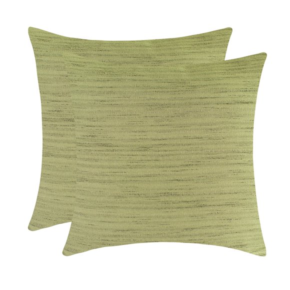 The White Petals Olive Green Throw Pillow Cover - (26x26 inch) | Decorative, Washable Cushion Covers for Couch, Sofa, Bedroom, Living Room - Pack of 2