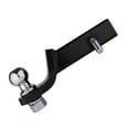 thumbnail image 1 of Trailer Hitch Mount Adjustable Trailer Drop Hitch Ball Mount Tow Drop Hitch 2 Inch Receiver With 6000-Pound Capacity For Trucks ,Weatherproof Double Locking Hitch Pin, 1 of 7
