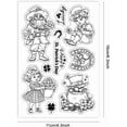 thumbnail image 6 of St. Patrick's Day Clear Stamps for Card Making Lucky Clover Silicone Clear Stamps Greetings Transparent Stamps Seal for DIY Scrapbooking Embossing Paper Album Craft Decor Clear 1sheet, 6 of 7