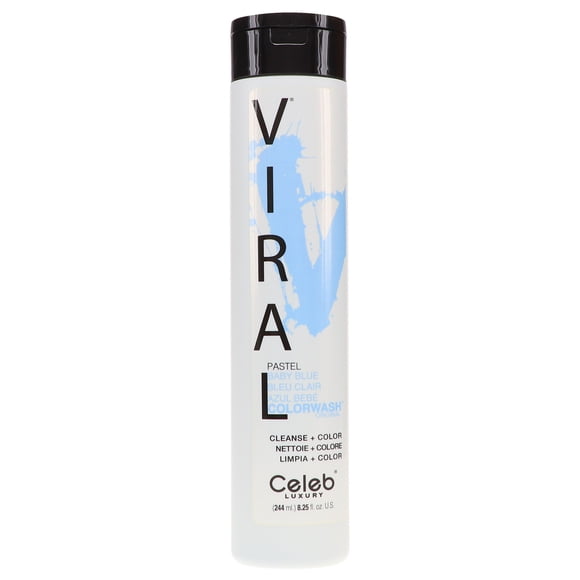Celeb Luxury Viral Baby Blue Color Wash Champú 8.25 oz Celeb Luxury Celeb Luxury Viral Baby Blue Color Wash Champú 8.25 oz