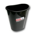 thumbnail image 1 of Greenbrier International Essentials Black Plastic Oval Wastebasket - 7 Qt., 1 of 3