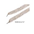 thumbnail image 3 of INSPIRE CHIC Leopard Print Ribbon Shoe Laces Pattern Flat Wide Lace Shoelaces for Sneakers Yellow Brown 100×4cm/39.4"×1.6", 3 of 7