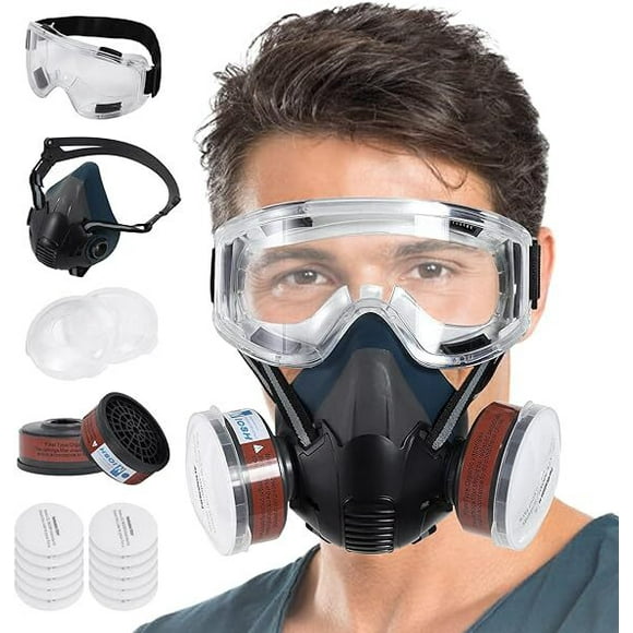 Respirator Mask With Filter for Chemicals Organic Vapor Due Paint