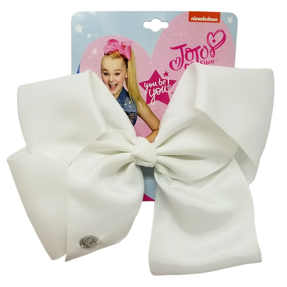 JoJo Siwa - Large Cheer Hair Bow (White) - Walmart.com - Walmart.com