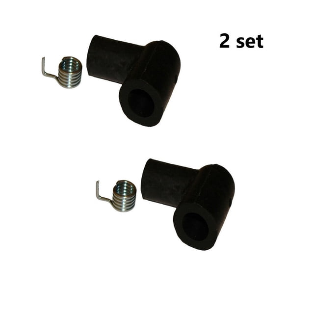 Mosiee 2Pcs/Set Universal Rubber Plug Cap Cover For 5Mm Ht Lead Black Rubber Products Replacement Power Tool Accessories