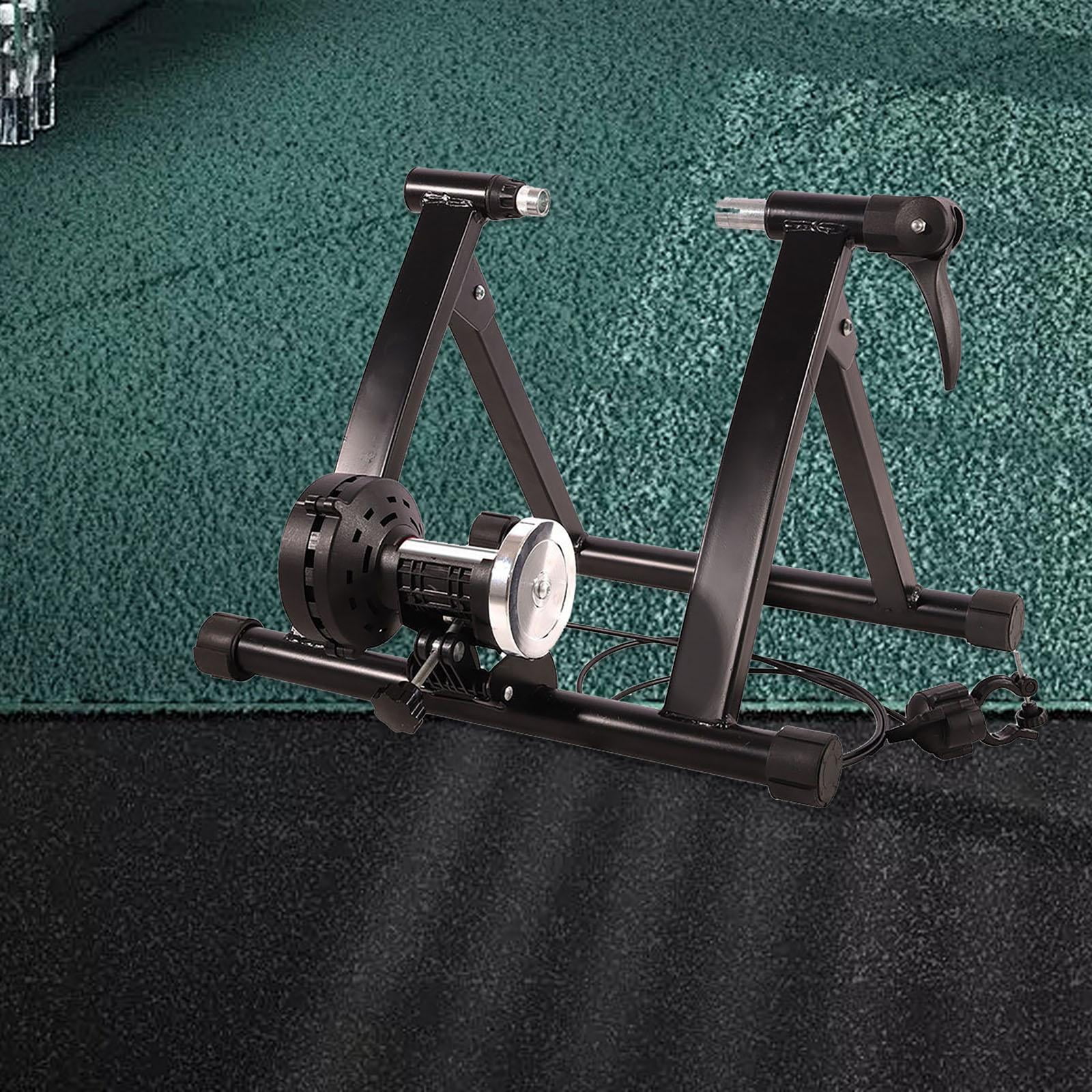 DYNWAVECA Cycling Fitness Stand Trainer Adjustable Stable Bike Trainer Stand Cycling Trainer for Gym Training Road Bikes Riding Tape lines Walmart