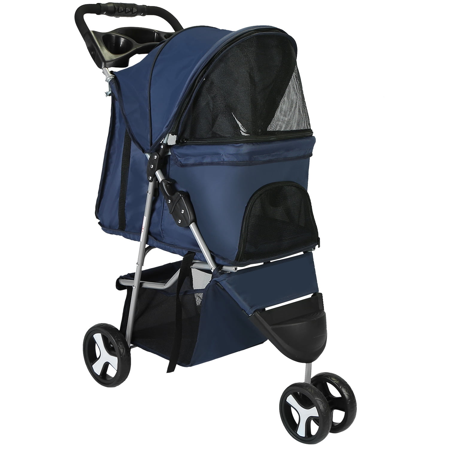 dog stroller with removable carrier