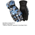 thumbnail image 4 of Sunjoy Tech 1 Pair Winter Camouflage Cycling Gloves,Windproof Waterproof Gloves for Men Women Full Finger Outdoor Warm Motorcycle Snow Skiing Gloves, 4 of 4