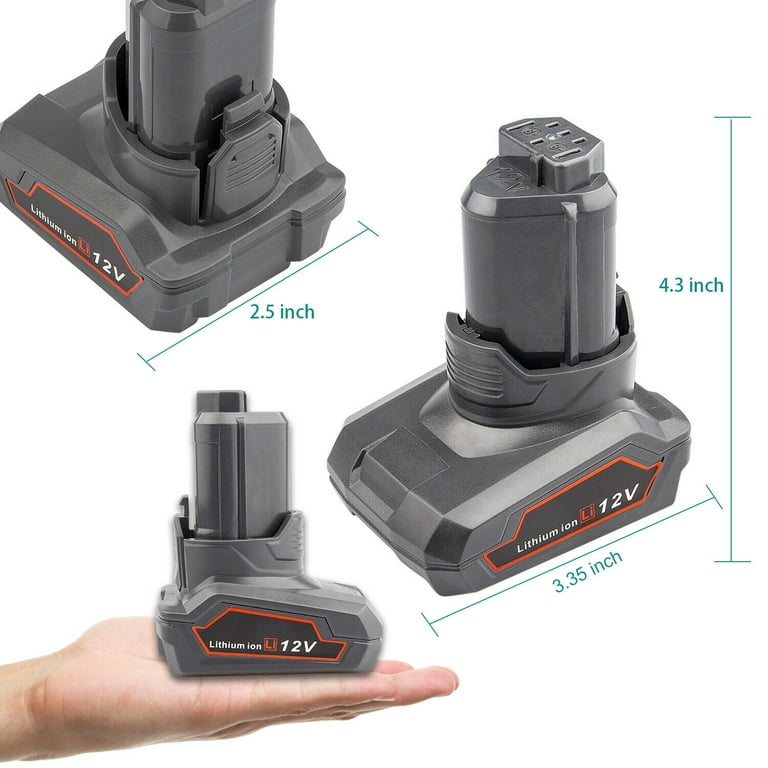 12V 6.0Ah Extended Battery for Ridgid R82920N R8223400 R8223402 R8223500K