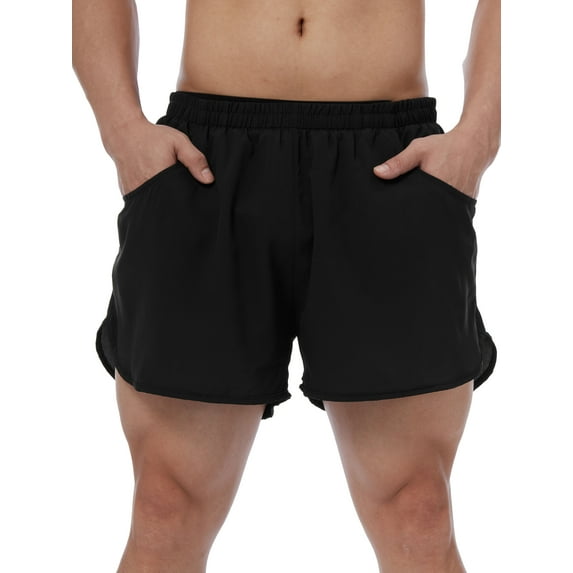 SHCKE Men Running Shorts Athletic Quick Dry Beach Sport Training Shorts with Pockets