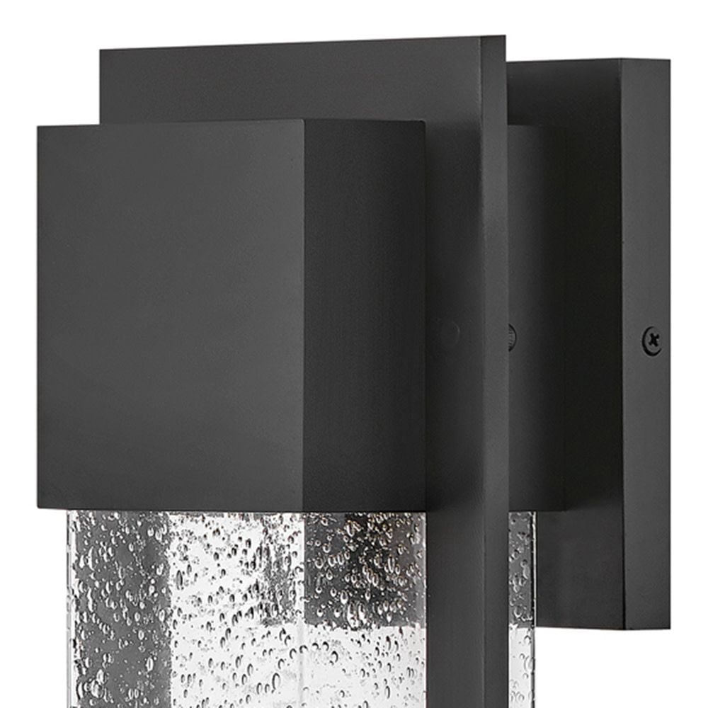 82010BK-LL Lark Alex - 6.5W 1 LED Small Outdoor Wall Lantern In Modern Style-15.75 Inches Tall and 6.25 Inches Wide-Black Finish