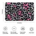 thumbnail image 3 of Gray and Pink Of Leopard Print Bathroom Rugs Mat,Non Slip Microfiber Bathroom Rug,Rubber Backing,Soft Bathroom Mats for Bathroom Floor,Tub and Shower,17x27in(43x68cm), 3 of 5