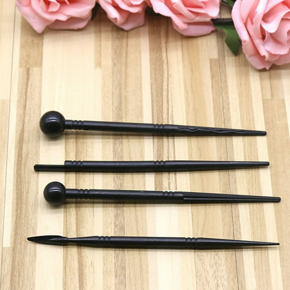 Raindrops 4Pcs Reusable Clay Tools Professional Carving Modeling Tool Set Pottery Tool Kit